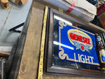 Genesee Light Mirror Sign Wall Man Cave Bar Room Tavern Breweriana 14x20