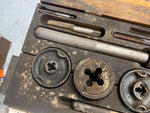 Vtg Lightning Tap Die Set 1940's USA Tools Auto Truck Machine shop Service Stati