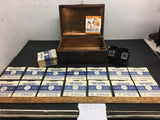 Vintage Sawyers View master-46 reels in humidor case antique 1940's collectible