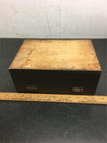 Vintage Sawyers View master-46 reels in humidor case antique 1940's collectible