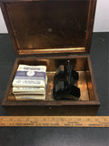 Vintage Sawyers View master-46 reels in humidor case antique 1940's collectible