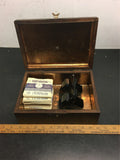 Vintage Sawyers View master-46 reels in humidor case antique 1940's collectible