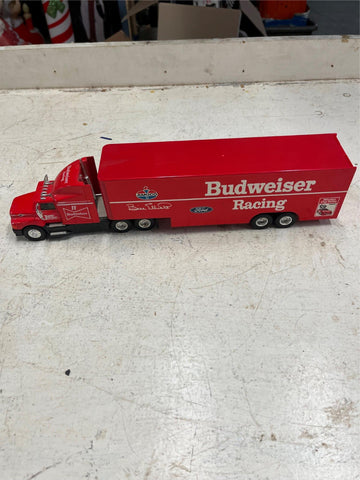 vtg 1992 Bill Elliot Budweiser Racing 1/64 diecast semi hauling truck