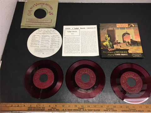 Vtg 45 rpm RCA Victor Red Seal Records Chopin Piano Vladimir Horowitz