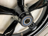 Black Dyna Front Mag Wheel 3.50x18 Switchback FLD Harley Midglide 5 spoke OEM
