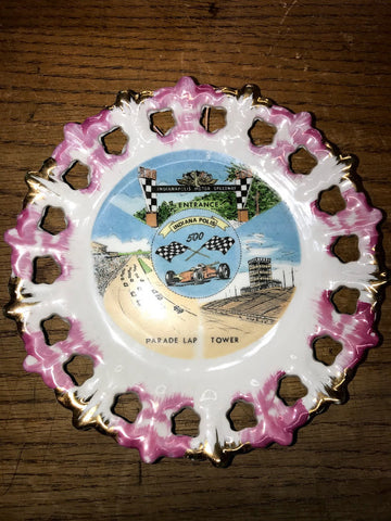 Vintage Indianapolis Parade Lap Tower Souvenir Plate From The 1972 Indie 500!