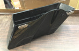 Vivid Black w/Lower Silver Pin Stripes Harley 1993-2013 Left Saddlebag NOS FLH