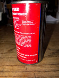 Vintage Can Of Steed Oil Conditioner, 5fl oz Sealed can Gas & Oil Checkered flag