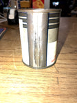 Vtg 1960's Small Amoco 586 Special Piston and Valve Stem Empty Oil Tin Can Bank