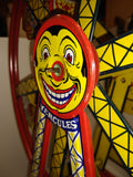 Vintage **J.CHEIN HERCULES FERRIS WHEEL Wind Up Lithograph Toy *GREAT GRAPHICS!