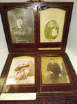 Antique Victorian Photo Album Tin Types Cabinet Photo's Deadwood 1860's Western!