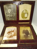 Antique Victorian Photo Album Tin Types Cabinet Photo's Deadwood 1860's Western!