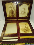 Antique Victorian Photo Album Tin Types Cabinet Photo's Deadwood 1860's Western!