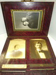 Antique Victorian Photo Album Tin Types Cabinet Photo's Deadwood 1860's Western!