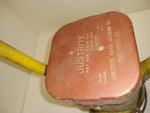 Vintage JUSTRITE Railroad Conductors *Mining Lantern! Battery Operated Handle