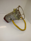 Vintage JUSTRITE Railroad Conductors *Mining Lantern! Battery Operated Handle