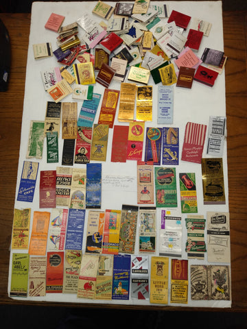Vintage 75Pc. Matchbook Lot Restaurant Café Hawaii California Great Graphics! #2
