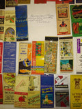 Vintage 75Pc. Matchbook Lot Restaurant Café Hawaii California Great Graphics! #2