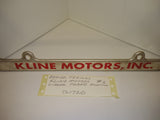 Vintage Kline Motors Beaver Springs Pa Aluminum License Plate Frame 1960 1970 #2