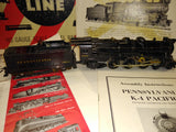 Vintage PENN LINE K-4 PACIFIC Pennsylvania Railroad Locomotive & Tender!! W/Box!