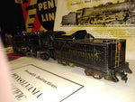 Vintage PENN LINE K-4 PACIFIC Pennsylvania Railroad Locomotive & Tender!! W/Box!