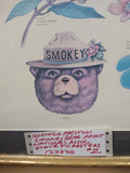 SMOKEY BEAR #2 Heather Preston State National Park Art Framed Print 34"x24" Rare