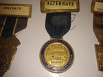VTG 3Pc American Legion Medal Ribbon Military Delegat Philadelphia Greensburg Pa