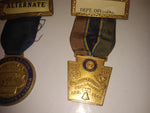 VTG 3Pc American Legion Medal Ribbon Military Delegat Philadelphia Greensburg Pa