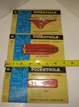 Vintage NOS 3Piece Lot MARX TOYS POCKET TOOLS Ball Peen Hammer Pliers Try Square