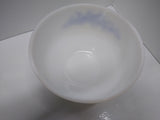 Vintage Federal Heat Proof 2.5 Qt Blue Rose Mixing Bowl Casserole Baking Dish
