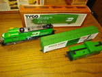 Vintage TYCO 4 Pc Burlington Diesel Locomotive Engine and Box Car Caboose Lot