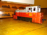 Vtg TYCO 4 Pc Lot Diesel Santa Fe Switcher Caboose Box Car Railroad Train Toy