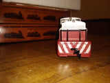 Vtg TYCO 4 Pc Lot Diesel Santa Fe Switcher Caboose Box Car Railroad Train Toy