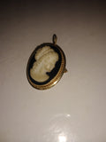 Vintage VanDell 12K Gold Filled Cameo Brooch Pendant Very Nice!