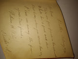 1889 Friendship Poetry Album Book antique Hand Written Post card Letters History