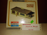 Vintage Bachmann Plasticville Ranch House 2618 Model Railroad Building New