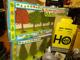 vtg Marx AHM Lot Floodlight, Water, and Signal Tower Landscape Trees Train