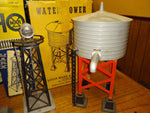 vtg Marx AHM Lot Floodlight, Water, and Signal Tower Landscape Trees Train