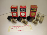Vintage 5 Piece Lot Amperite Delay Relay Vacuum Tube Time Delay Electronics