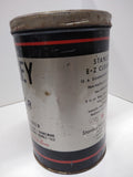 Vtg STANLEY E-Z CLEANER Tin Can Oil 3 Lbs Good Graphics Service Station Garage