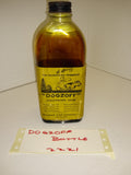 Vintage DOGZOFF Discourages Dogs Antique Vintage Glass Bottle 1930's Collectible