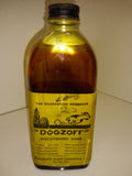 Vintage DOGZOFF Discourages Dogs Antique Vintage Glass Bottle 1930's Collectible