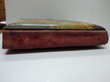 Antique Victorian Celluloid Photo Album Man and Woman Pilgrim Settler Theme