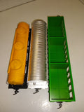 Vintage 3Pc Lot AHM Vinegar Car 3 Dome Shell Tanker Pulpwood Rack Railroad Train