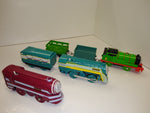 Vintage Thomas And Friends Train Lot Conner w/Tender, Caitlin and #6 w/2 Cars