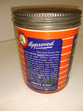 Vintage Dutch Brand by John Mansfield Electrical Tape Can Tin Cardboard Orange