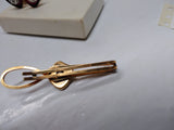 Vintage 12K Gold Filled Cuff Link and Tie Bar Set Unknown Stones Great Shape!
