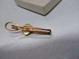 Vintage 12K Gold Filled Cuff Link and Tie Bar Set Unknown Stones Great Shape!