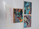 Vintage 3 piece Topps 1966 Batman, Robin, Joker Trade Cards #12B, #28, and #54