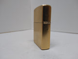 Vintage ZIPPO 2004 Gold Tone Gold Insert Cigarette Lighter Nice Snap Looks Great